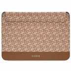 Guess GCube Stripes dėklas 14" nešiojamam kompiuteriui - rudas -- Laptop Bags
