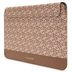 Guess GCube Stripes dėklas 14" nešiojamam kompiuteriui - rudas -- Laptop Bags