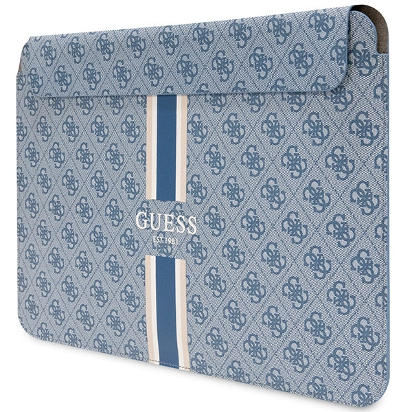 Guess 4G Printed Stripes dėklas 14" nešiojamam kompiuteriui - mėlynas -- Laptop Bags