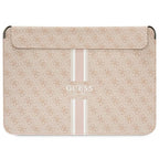 Guess 4G Printed Stripes dėklas 14" nešiojamajam kompiuteriui - rožinis -- Laptop Bags