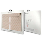Guess 4G Printed Stripes dėklas 14" nešiojamajam kompiuteriui - rožinis -- Laptop Bags