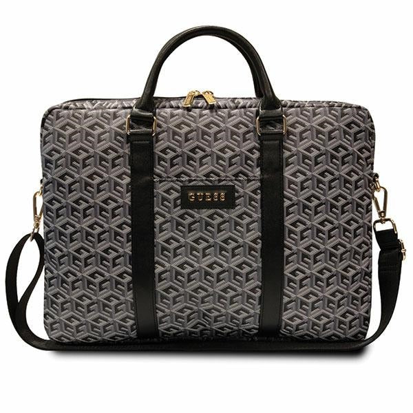 Guess GCube Stripes krepšys 16" nešiojamajam kompiuteriui - juodas -- Laptop Bags