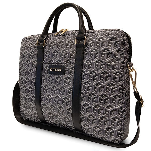 Guess GCube Stripes krepšys 16" nešiojamajam kompiuteriui - juodas -- Laptop Bags