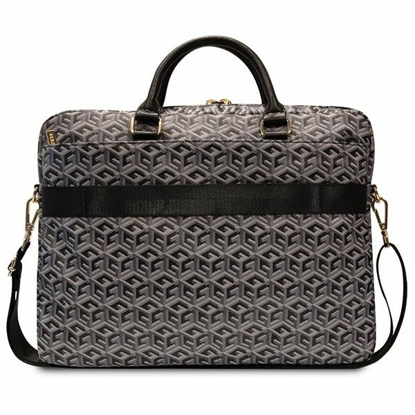 Guess GCube Stripes krepšys 16" nešiojamajam kompiuteriui - juodas -- Laptop Bags