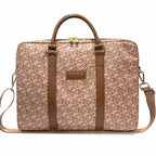 Guess GCube Stripes krepšys 16" nešiojamajam kompiuteriui - rudas -- Laptop Bags