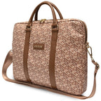 Guess GCube Stripes krepšys 16" nešiojamajam kompiuteriui - rudas -- Laptop Bags