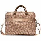 Guess GCube Stripes krepšys 16" nešiojamajam kompiuteriui - rudas -- Laptop Bags