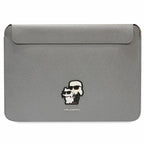 Karl Lagerfeld Saffiano Karl&Choupette dėklas 16" nešiojamam kompiuteriui - sidabrinis -- Cell phone cases and covers