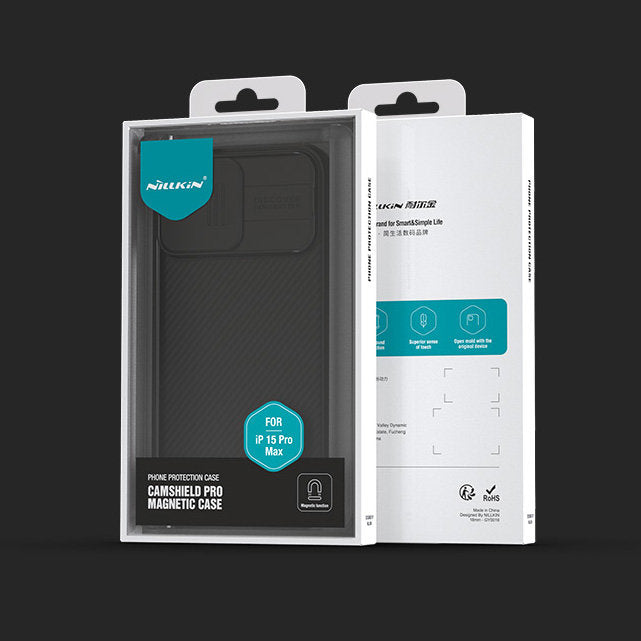 Nillkin CamShield Pro magnetinis dėklas iPhone 15 Plus – žalias