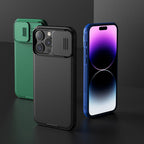Nillkin CamShield Pro magnetinis dėklas iPhone 15 Plus – žalias
