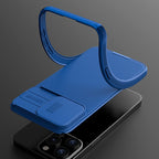 Nillkin CamShield Pro Magnetic MagSafe dėklas iPhone 15 Plus – mėlynas