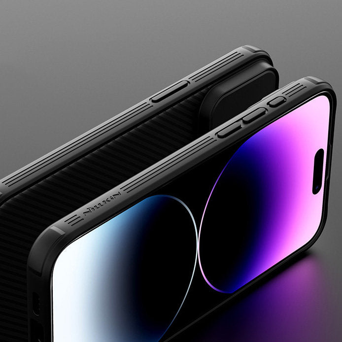 Nillkin CamShield Pro magnetinis dėklas iPhone 15 Plus – juodas