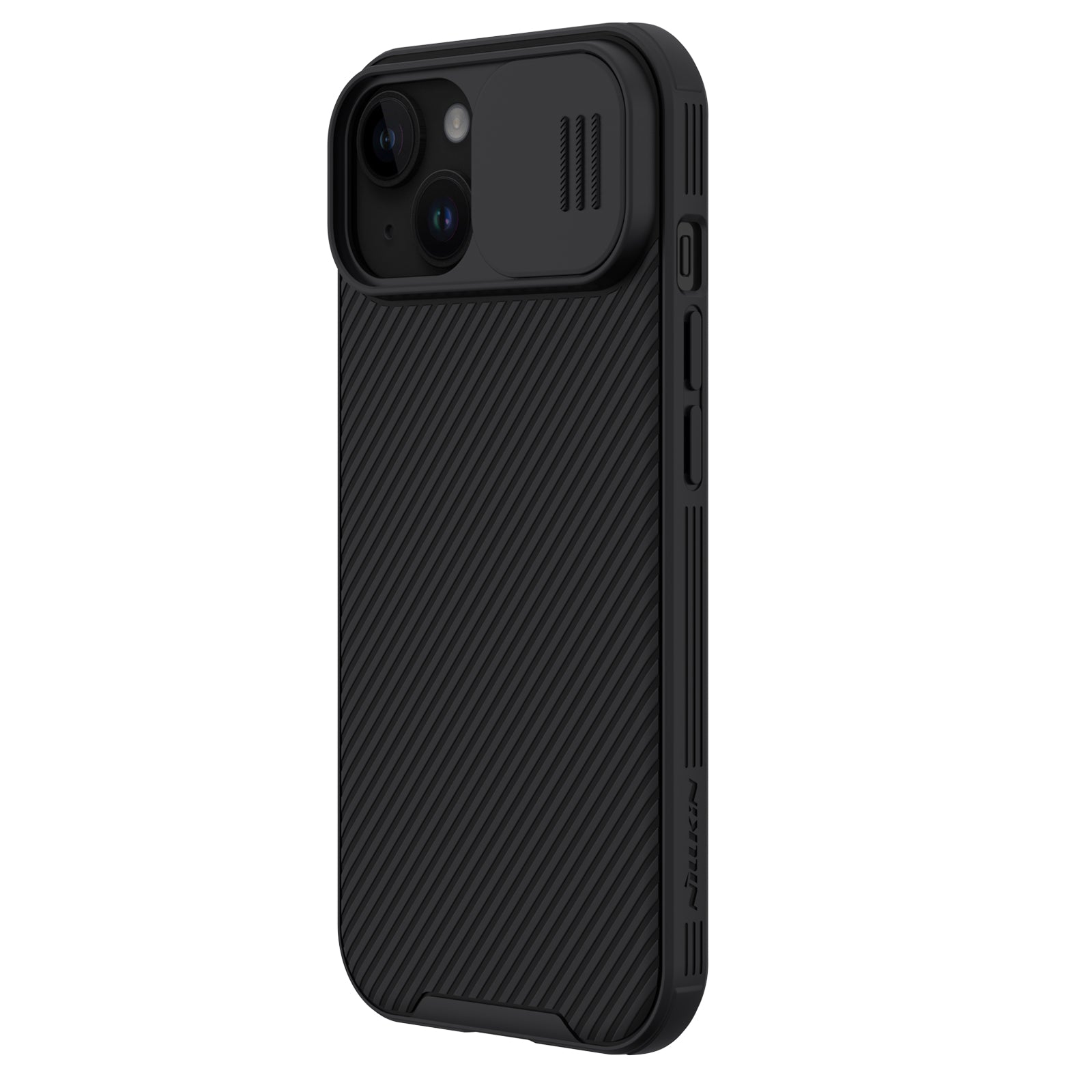 Nillkin CamShield Pro magnetinis dėklas iPhone 15 Plus – juodas