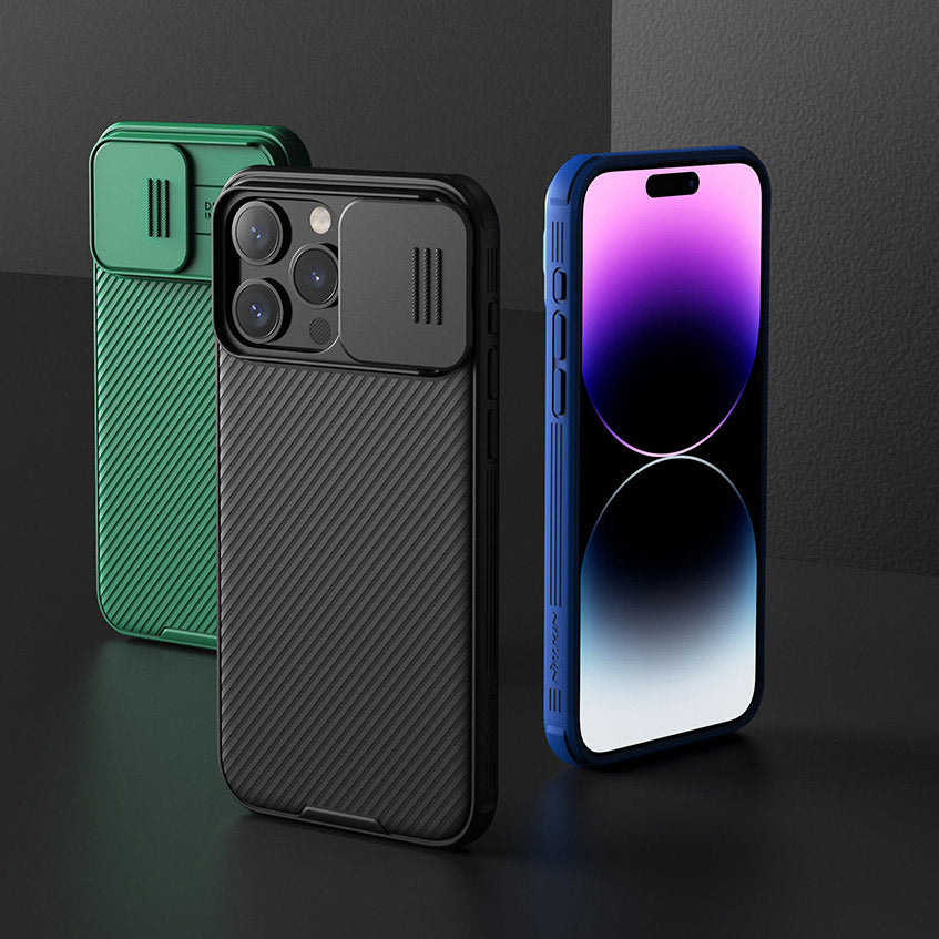 Nillkin CamShield Pro magnetinis dėklas iPhone 15 Plus – juodas