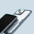 Nillkin Nature Pro MagSafe dėklas iPhone 15 Plus – mėlynas