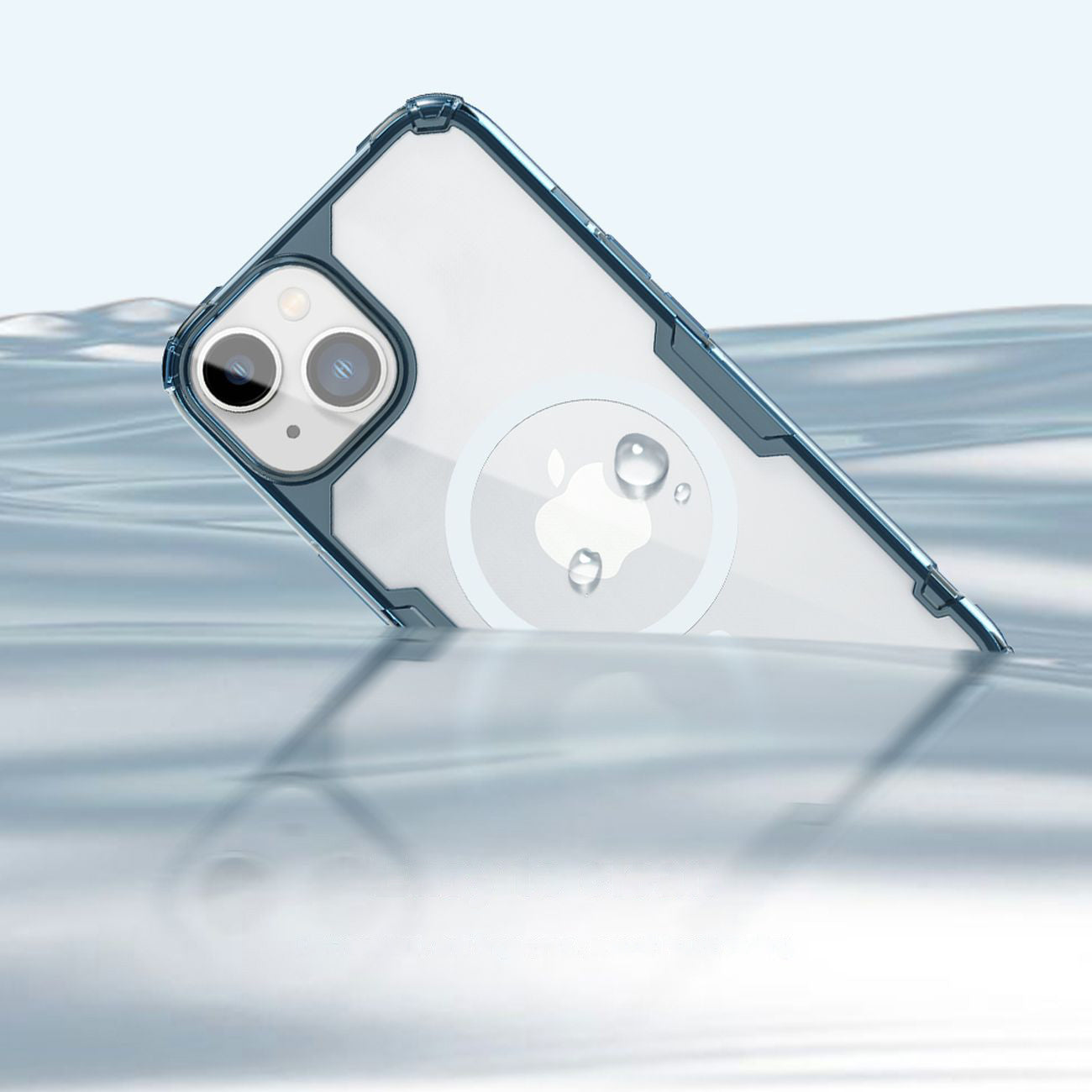 Nillkin Nature Pro MagSafe dėklas iPhone 15 Plus – mėlynas