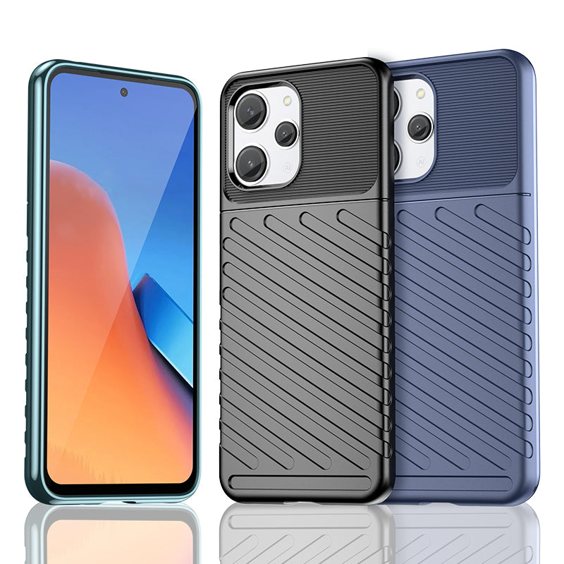 Thunder Case TPU dėklas Xiaomi Redmi 12 – juodas -- Xiaomi Redmi 12