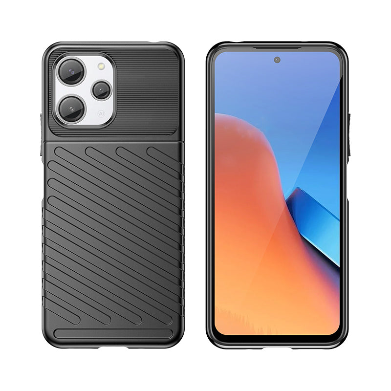 Thunder Case TPU dėklas Xiaomi Redmi 12 – juodas -- Xiaomi Redmi 12