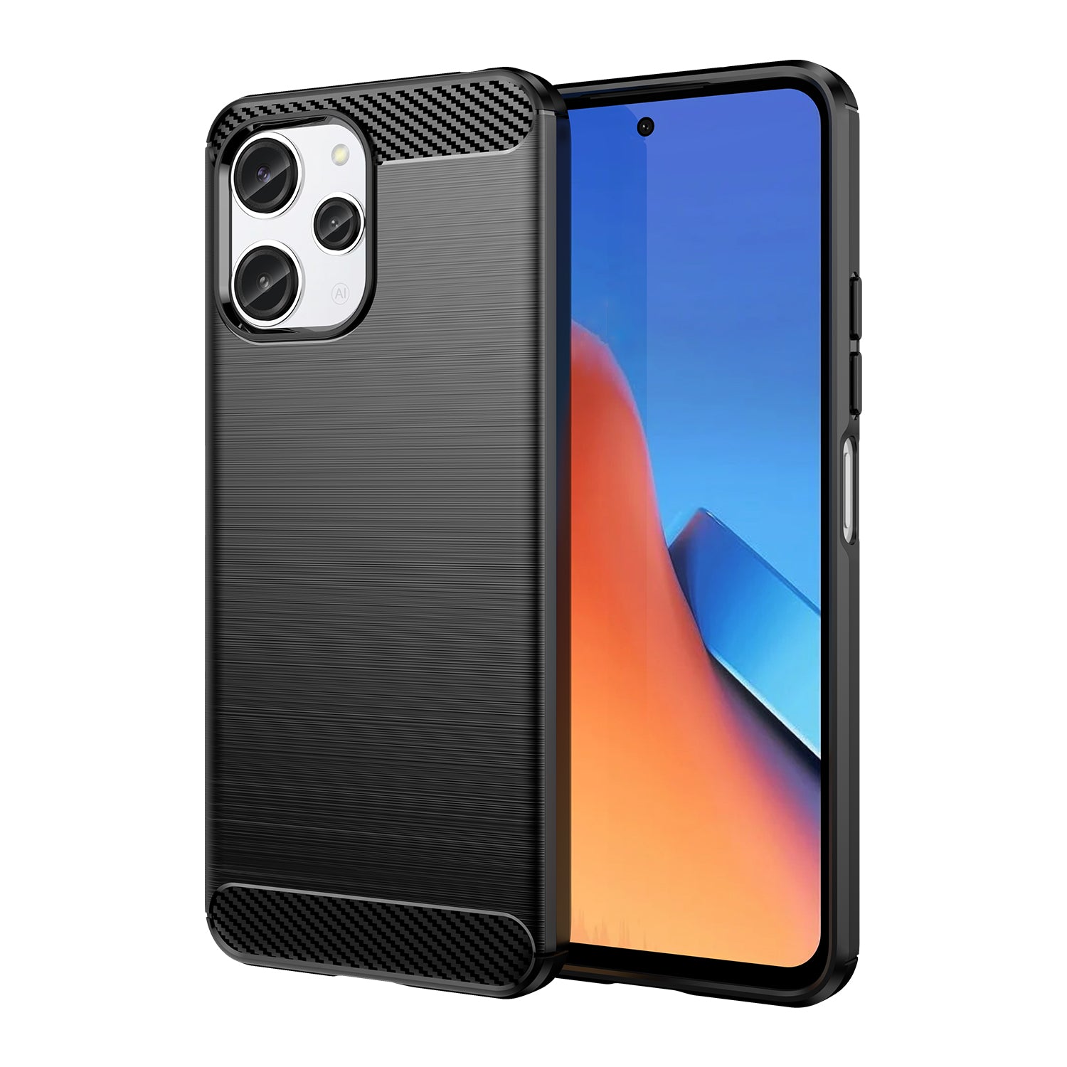 Karboninis dėklas Xiaomi Redmi 12 – juodas -- Xiaomi Redmi 12