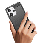 Karboninis dėklas Xiaomi Redmi 12 – juodas -- Xiaomi Redmi 12