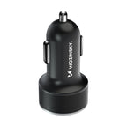 Wozinsky WDCCAC automobilinis įkroviklis USB-C USB-A 36W - juodas