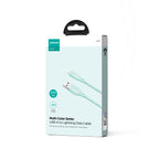 Joyroom laidas Multi-Color Series S-A34 USB-A / Lightning 3A 1m žalias