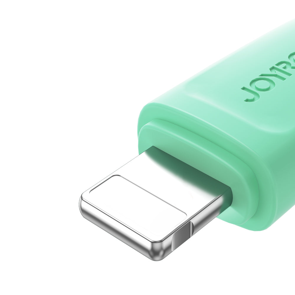 Joyroom laidas Multi-Color Series S-A34 USB-A / Lightning 3A 1m žalias