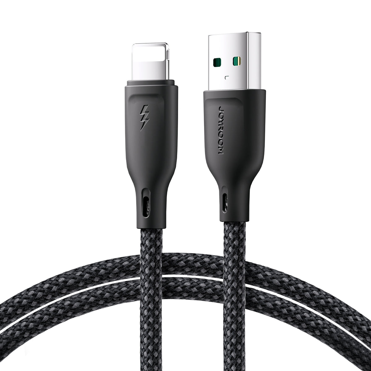 Joyroom laidas Multi-Color Series S-A34 USB-A / Lightning 3A 1m juodas