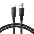 Joyroom laidas Multi-Color Series S-A34 USB-A / Lightning 3A 1m juodas