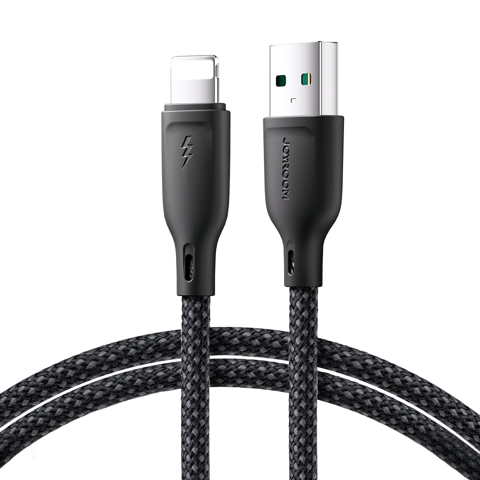 Joyroom laidas Multi-Color Series S-A34 USB-A / Lightning 3A 1m juodas