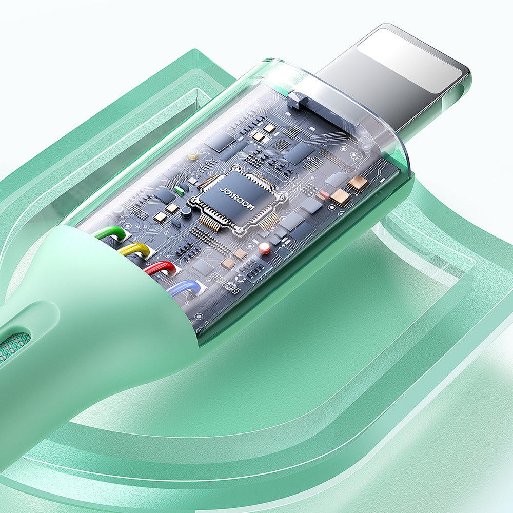 Joyroom laidas Multi-Color Series S-A34 USB-A / Lightning 3A 1m rožinis
