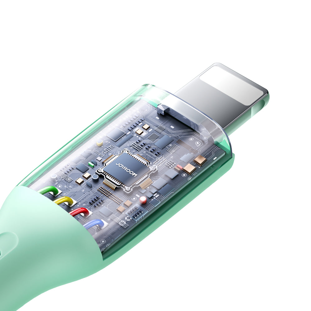 Joyroom laidas Multi-Color Series S-A34 USB-A / Lightning 3A 1m rožinis