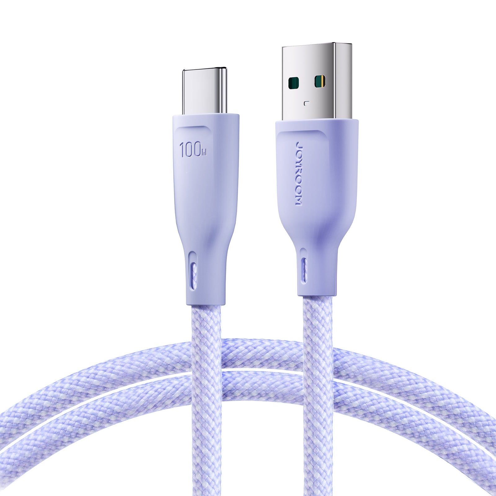 Joyroom laidas Multi-Color Series S-A34 USB-A / USB-C 100W 1m violetinis