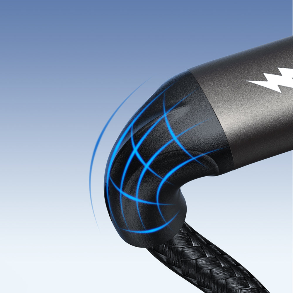 Joyroom Light-Speed Series S-A25 USB-A / USB-C Laidas 100W 1.2m - juodas