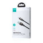 Joyroom Light-Speed Series S-A25 USB-A / USB-C Laidas 100W 1.2m - juodas