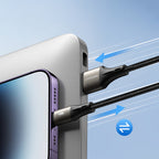 Joyroom Light-Speed Series S-A25 USB-A / USB-C Laidas 100W 1.2m - juodas
