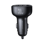 Joyroom JR-CCD04 30W automobilinis įkroviklis 2x USB-C USB-A su ekranu - juodas