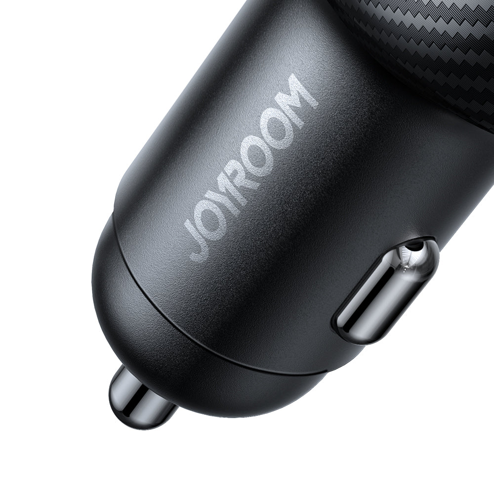 Joyroom JR-CCD03 3.4A automobilinis įkroviklis su ekranu 3x USB-A - juodas