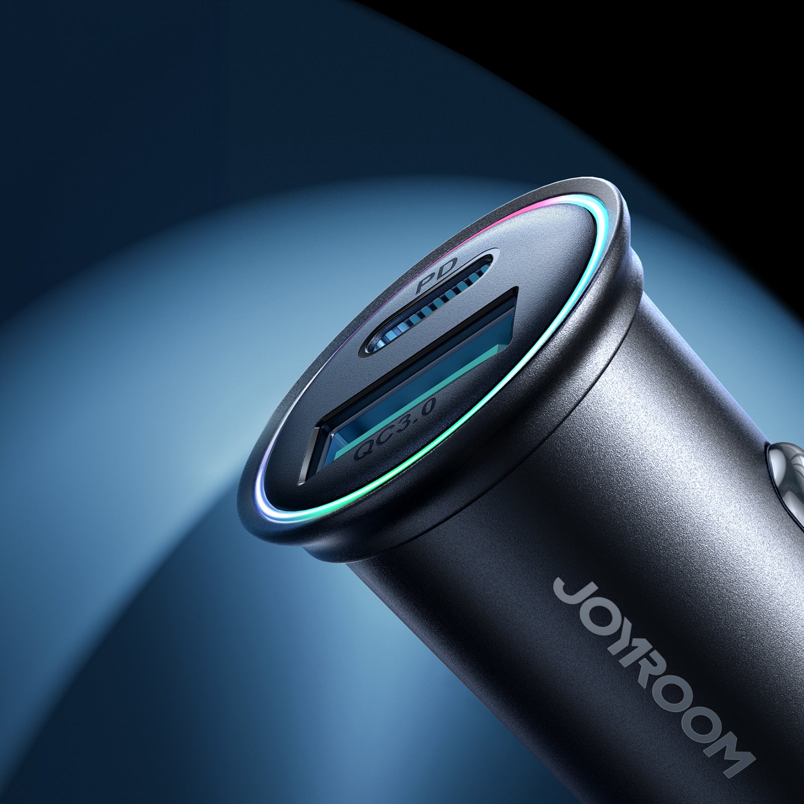 Joyroom JR-CCN04 60W USB-A USB-C mini įkroviklis - juodas -- Cell phone chargers