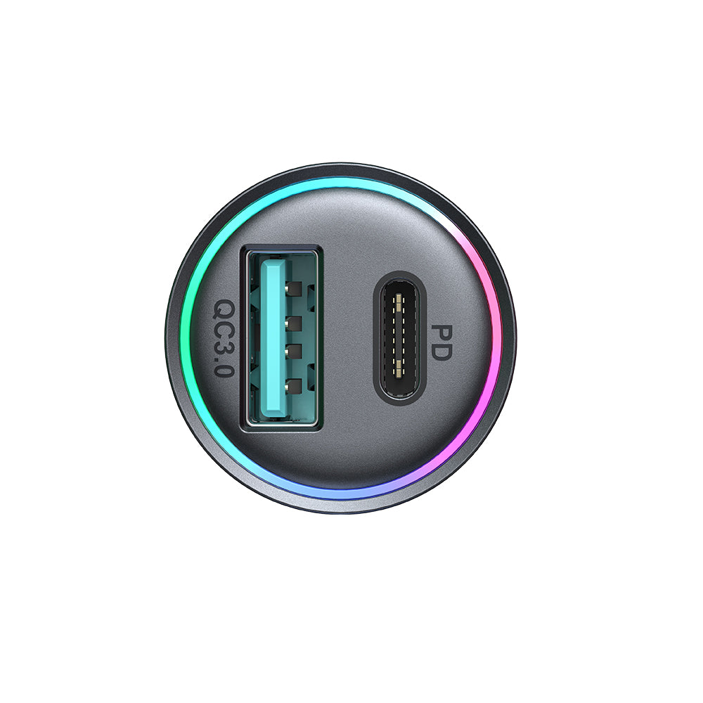Joyroom JR-CCN04 60W USB-A USB-C mini įkroviklis - juodas -- Cell phone chargers