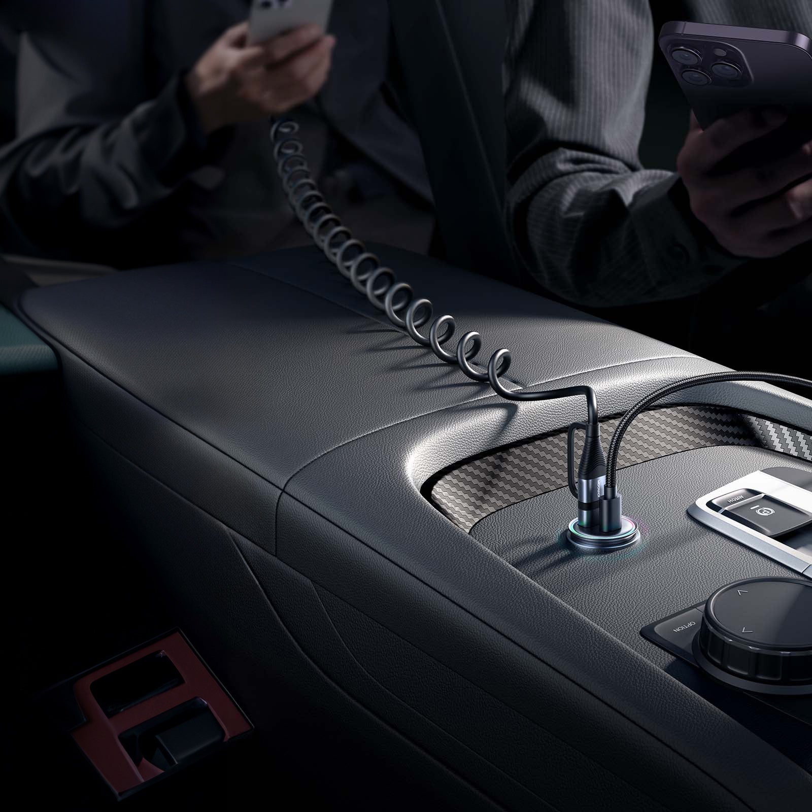 Joyroom JR-CCN04 60W USB-A USB-C mini įkroviklis - juodas -- Cell phone chargers