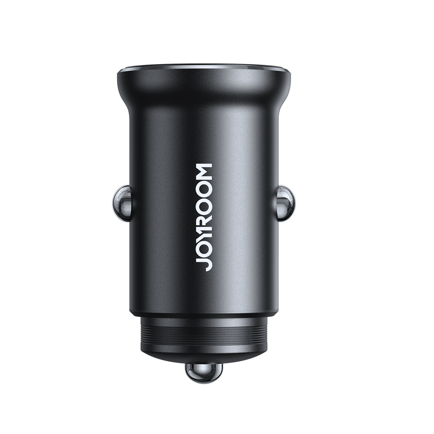 Joyroom JR-CCN06 30W 2x USB-C metalinis mini automobilinis įkroviklis - juodas