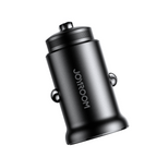 Joyroom JR-CCN06 30W 2x USB-C metalinis mini automobilinis įkroviklis - juodas