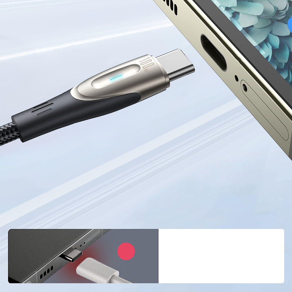Joyroom Star-Light Series SA27-CC5 USB-C / USB-C Laidas 100W 1.2m - juodas
