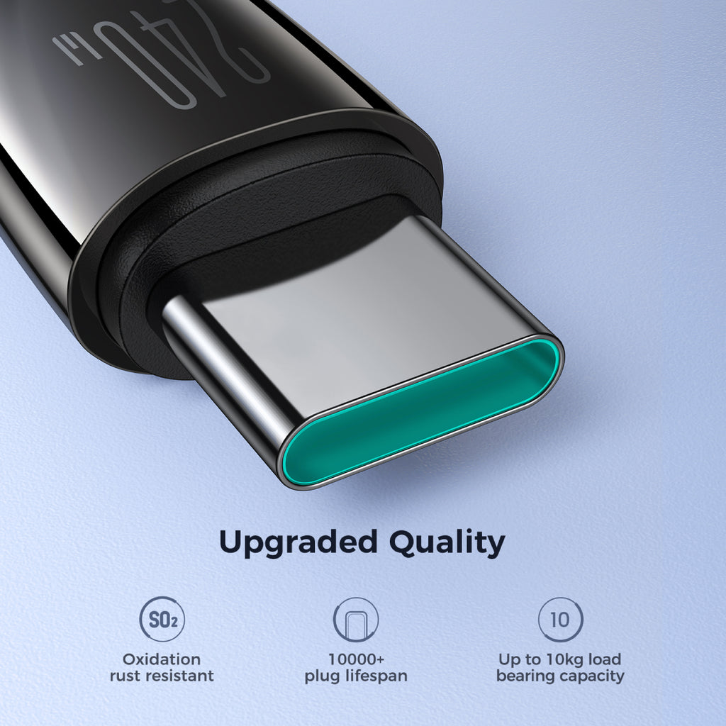 Joyroom Pioneer Series SA31-CC5 USB-C / USB-C 240W Laidas 1.2m - juodas -- Cell phone cables