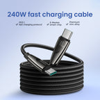 Joyroom Pioneer Series SA31-CC5 USB-C / USB-C 240W Laidas 1.2m - juodas -- Cell phone cables