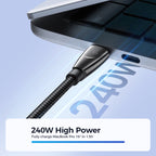 Joyroom Pioneer Series SA31-CC5 USB-C / USB-C 240W Laidas 1.2m - juodas -- Cell phone cables