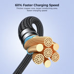 Joyroom Pioneer Series SA31-CC5 USB-C / USB-C 240W Laidas 1.2m - juodas -- Cell phone cables