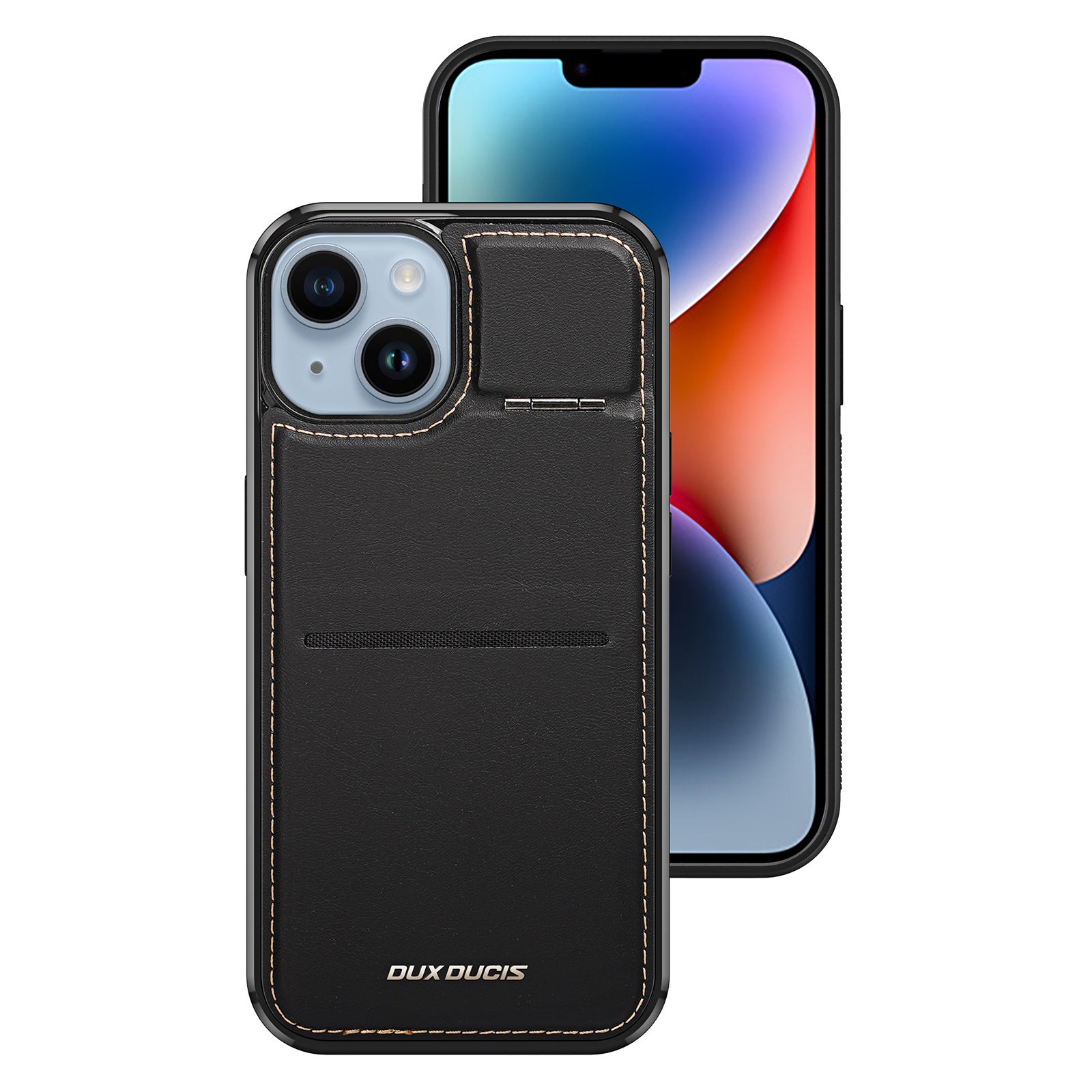 MagSafe dėklas-piniginė iPhone 15 Plus Dux Ducis – juodas