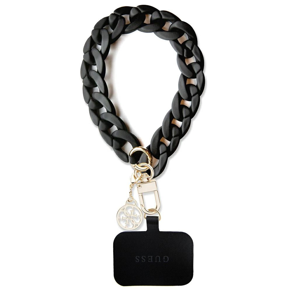 Guess GUOUCBMC4MK Universalus Big Hand Strap dėklas - juodas akrilinis 4G žavesys
